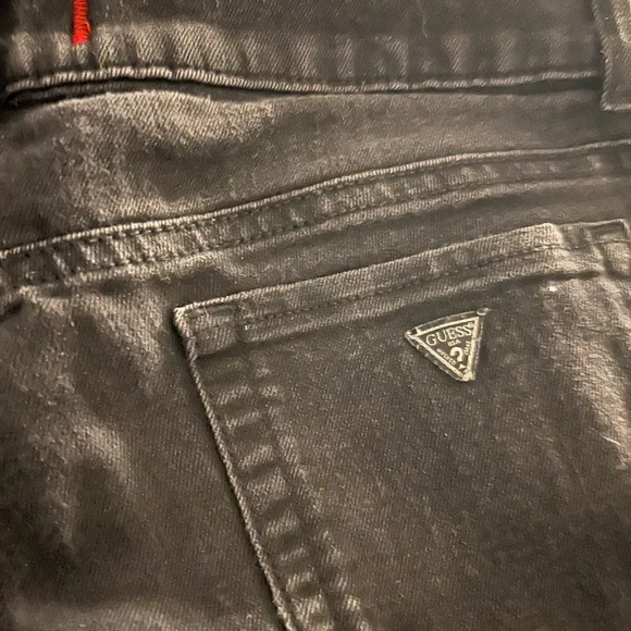 Guess Charcoal/Black Skinny Jeans- Sarah Fit, Ankle cuff. Great Used Condition - Picture 2 of 5